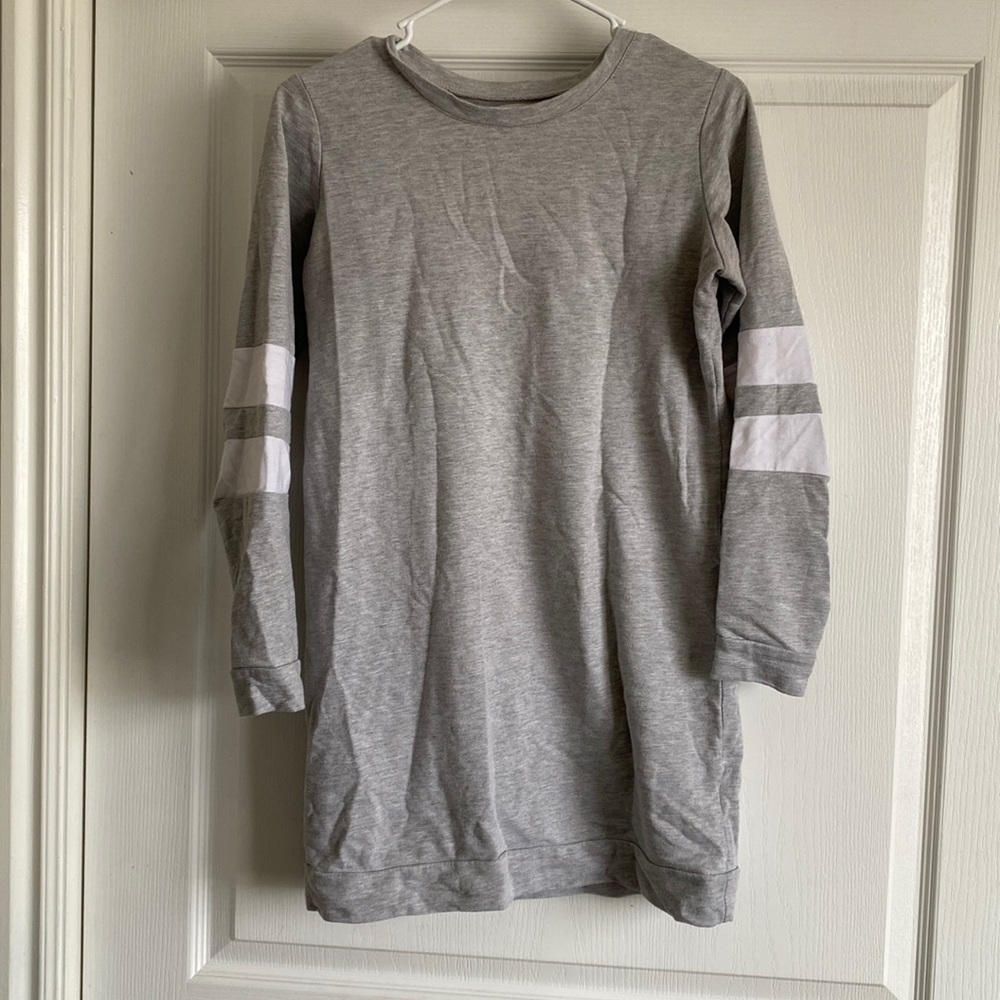 Long gray sweater
